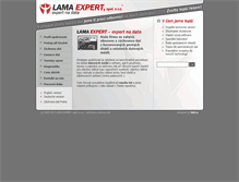 Tablet Screenshot of lamaexpert.cz